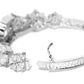 Priyaasi Women Silver-Plated and American Diamond Studded Bracelet in Floral Pattern - Swadesiicart