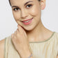 Priyaasi Women Rose Gold-Polished American Diamond Bracelet in Floral Pattern - Swadesiicart
