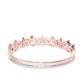 Priyaasi Women Rose Gold-Polished American Diamond Bracelet in Floral Pattern - Swadesiicart