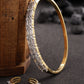 Priyaasi Women Gold-Polished American Diamond Studded Bracelet With Finger Ring - Noz2Toz