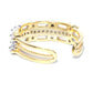 Priyaasi Women Gold-Polished American Diamond Studded Bracelet With Finger Ring - Swadesiicart
