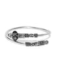 Priyaasi Oxidised Silver-Toned & Black Beaded Bracelet For Women And Girls - Swadesiicart