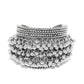 Priyaasi Women Oxidised Silver-Toned Ghungroo Handcrafted Cuff Bracelet - Swadesiicart