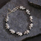 Priyaasi Women Antique Oxidised Silver-Toned Elephant Inspired Adjustable Chain Bracelet - Noz2Toz