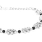 Priyaasi Women Antique Oxidised Silver-Toned Elephant Inspired Adjustable Chain Bracelet - Swadesiicart