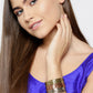 Priyaasi Women Multi-Toned Multi-Stranded Bangles Like Cuff Bracelet - Swadesiicart