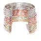 Priyaasi Women Multi-Toned Multi-Stranded Bangles Like Cuff Bracelet - Swadesiicart