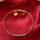 Priyaasi Women Gold-Polished Circular Shape Openable Kada Bracelet - Noz2Toz