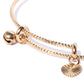Priyaasi Women Gold-Polished Circular Shape Openable Kada Bracelet - Swadesiicart