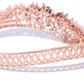 Priyaasi Women Rose Gold-Polished American Diamond Studded Bracelet in Floral Pattern - Swadesiicart