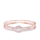 Priyaasi Women Gold-Polished American Diamond Studded Dual Toned Floral Cuff Bracelet - Swadesiicart