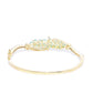 Priyaasi Women Gold-Polished American Diamond and Emerald Studded, Floral Patterned Bracelet in Green Color - Swadesiicart