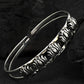 Priyaasi Women Oxidized Silver-Plated Cuff Bracelet with floral pattern - Noz2Toz