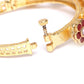 Priyaasi Women Handcrafted Floral Red and Green Bracelet - Swadesiicart