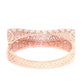 Priyaasi Women Rose Gold-Polished American Diamond Party Bangle Style Bracelet - Swadesiicart
