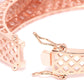 Priyaasi Women Rose Gold-Polished American Diamond Party Bangle Style Bracelet - Swadesiicart