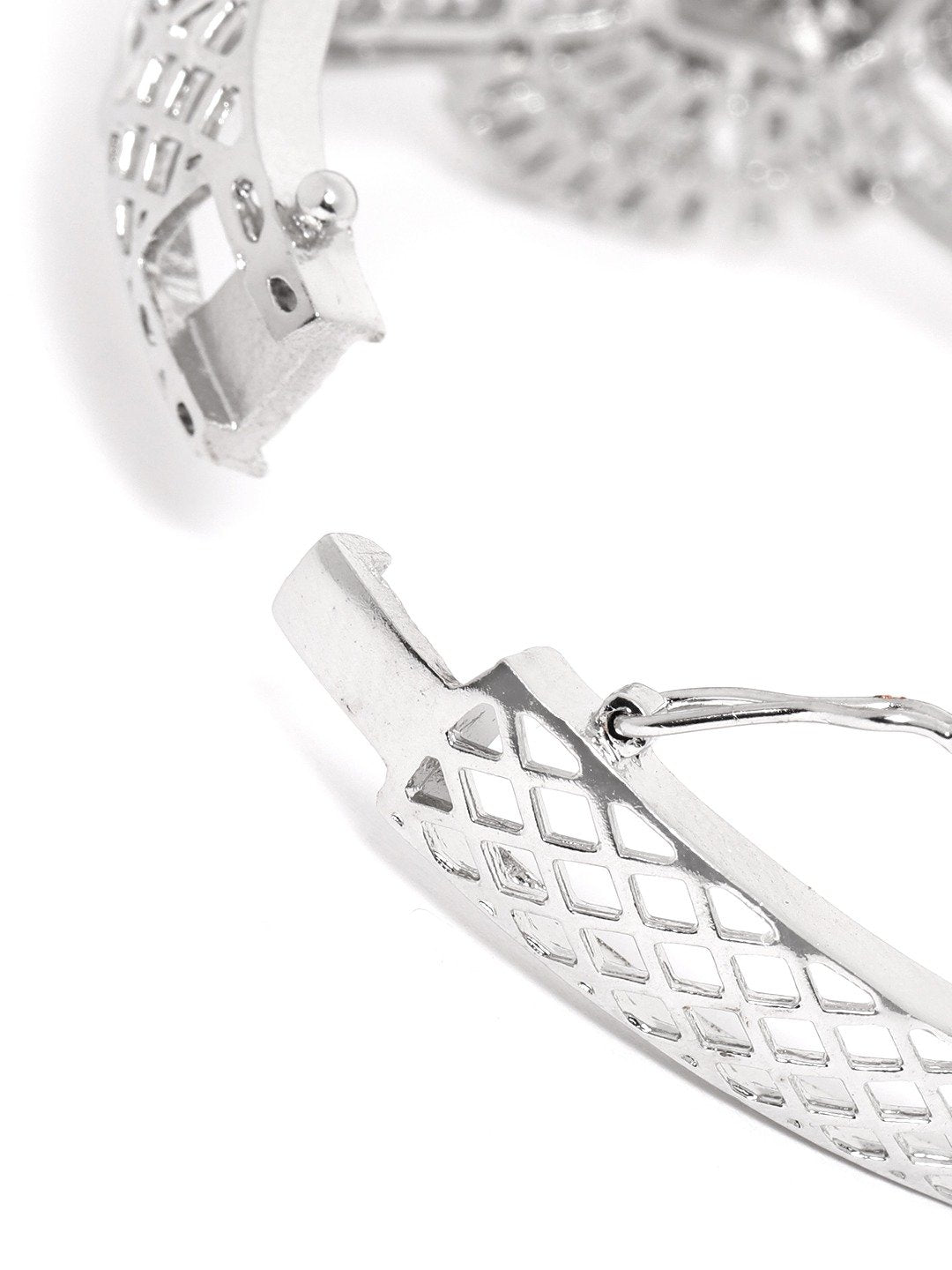 Priyaasi Women American Diamond Studded Bangle Style Bracelet - Swadesiicart