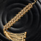 Priyaasi Women Kundan Gold-Polished Leaf Wraparound Bracelet - Noz2Toz