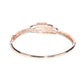 Priyaasi Women American Diamond Rose Gold-Polished Bangle Style Bracelet - Swadesiicart