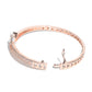 Priyaasi Women American Diamond Rose Gold-Polished Bangle Style Bracelet - Swadesiicart