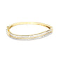 Priyaasi Women American Diamond Gold-Polished Bangle Style Bracelet - Swadesiicart