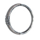 Priyaasi Women Rose Gold American Diamond Gun Metal Plated Bangle Style Bracelet - Swadesiicart