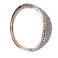 Priyaasi Women American Diamond Rose Gold-Polished Leaf Bangle Style Bracelet - Swadesiicart