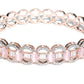 Priyaasi Women Pink American Diamond Rose Gold-Polished Floral Bangle Style Bracelet - Swadesiicart