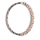 Priyaasi Women Pink American Diamond Rose Gold-Polished Floral Bangle Style Bracelet - Swadesiicart
