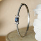 Priyaasi Women Elegant Blue Stone Silver Plated Bracelet - Noz2Toz