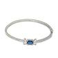 Priyaasi Women Elegant Blue Stone Silver Plated Bracelet - Swadesiicart