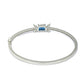 Priyaasi Women Elegant Blue Stone Silver Plated Bracelet - Swadesiicart