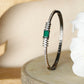 Priyaasi Women Green Stone Studded American Diamond Bracelet - Noz2Toz