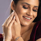 Priyaasi Women Dual Toned American Diamond Floral Bracelet - Swadesiicart