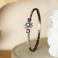 Priyaasi Women Dual Toned Floral American Diamond Bracelet - Noz2Toz