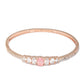 Priyaasi Women Pink Solitaire Rose Gold Bracelet - Swadesiicart