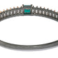 Priyaasi Women Green Stone Studded Dual Toned Baguette Bracelet - Swadesiicart