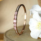 Priyaasi Women Elegant Pink Stone Rose Gold Bracelet - Noz2Toz
