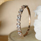 Priyaasi Women American Diamond Rose Gold Floral Bracelet - Noz2Toz