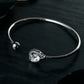 Priyaasi Women Solitaire Heart Silver Plated Bracelet - Noz2Toz