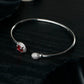 Priyaasi Women Elegant Pink Stone Silver Plated Bracelet - Noz2Toz