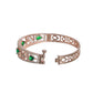 Priyaasi Women Green Teardrop AD Studded Rose Gold-Polished Bracelet - Swadesiicart