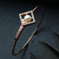 Priyaasi Women Geometric Studded Pearl Rose Gold-Polished Bracelet - Noz2Toz