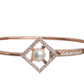 Priyaasi Women Geometric Studded Pearl Rose Gold-Polished Bracelet - Swadesiicart