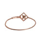 Priyaasi Women Geometric Studded Pearl Rose Gold-Polished Bracelet - Swadesiicart