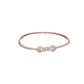 Priyaasi Women Stylish American Diamond Rose Gold Bracelet - Swadesiicart