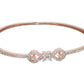Priyaasi Women Stylish American Diamond Rose Gold Bracelet - Swadesiicart