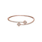 Priyaasi Women Rose Gold Blooming Flower American Diamond Bracelet - Swadesiicart