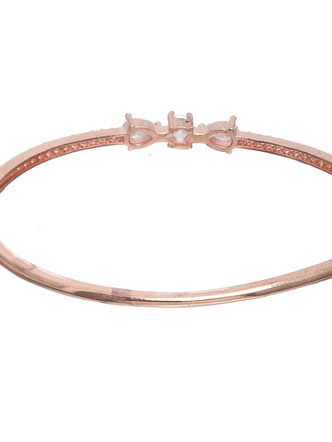 Priyaasi Women Rose Gold American Diamond Bracelet - Swadesiicart