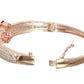Priyaasi Women Pink American Diamond Rose Gold Bracelet - Swadesiicart